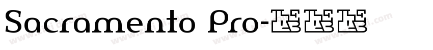 Sacramento Pro字体转换